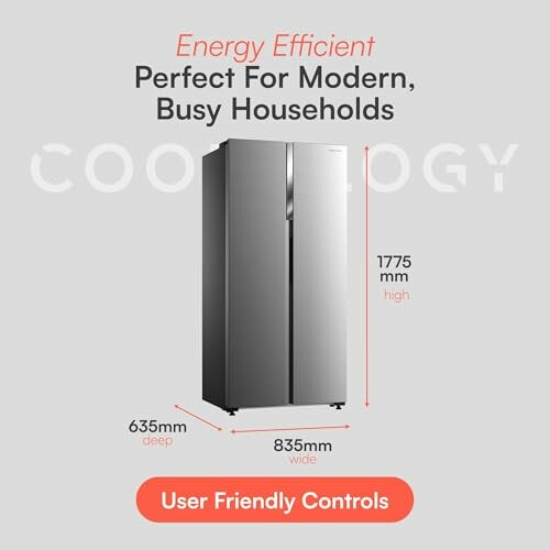 Cookology CSBS460IX Fridge Freezer